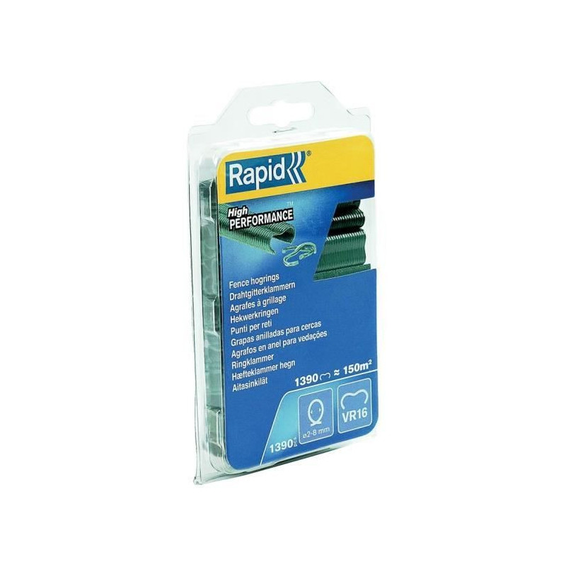 Mesh staples - RAPID - VR16 Green - Blister 1390