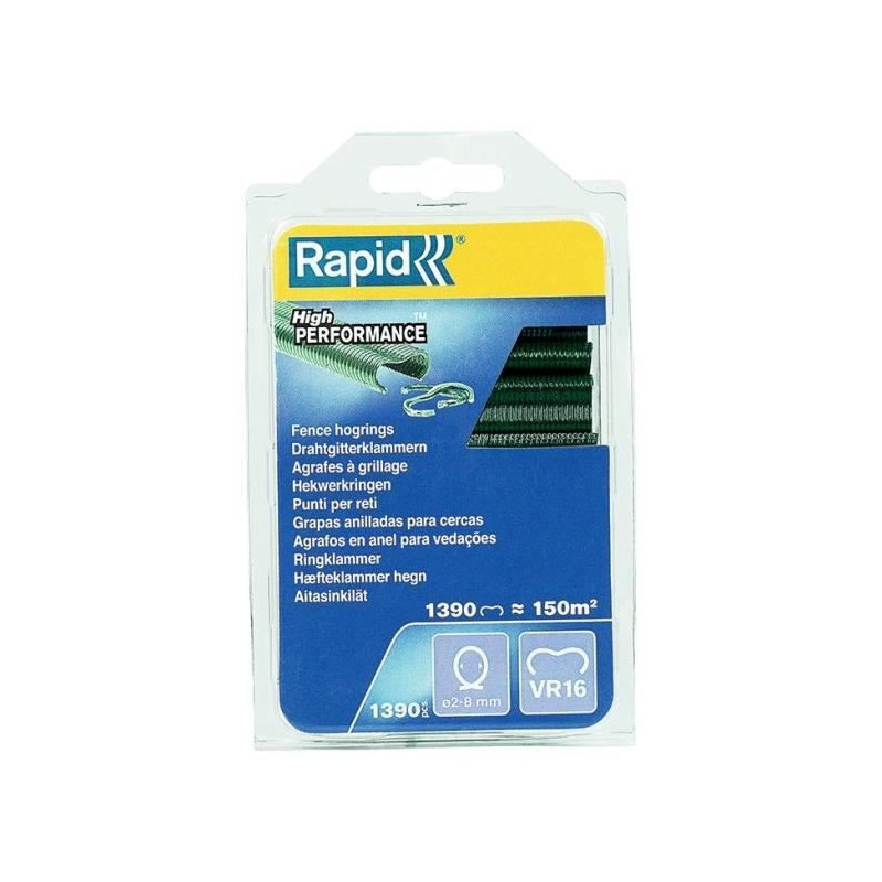 Mesh staples - RAPID - VR16 Green - Blister 1390