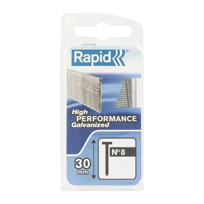 RAPID Galvanized tips - Fine wire - N ° 8/30 mm