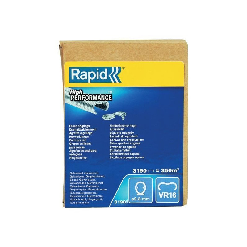 RAPID 3190 galvanized VR16 staples