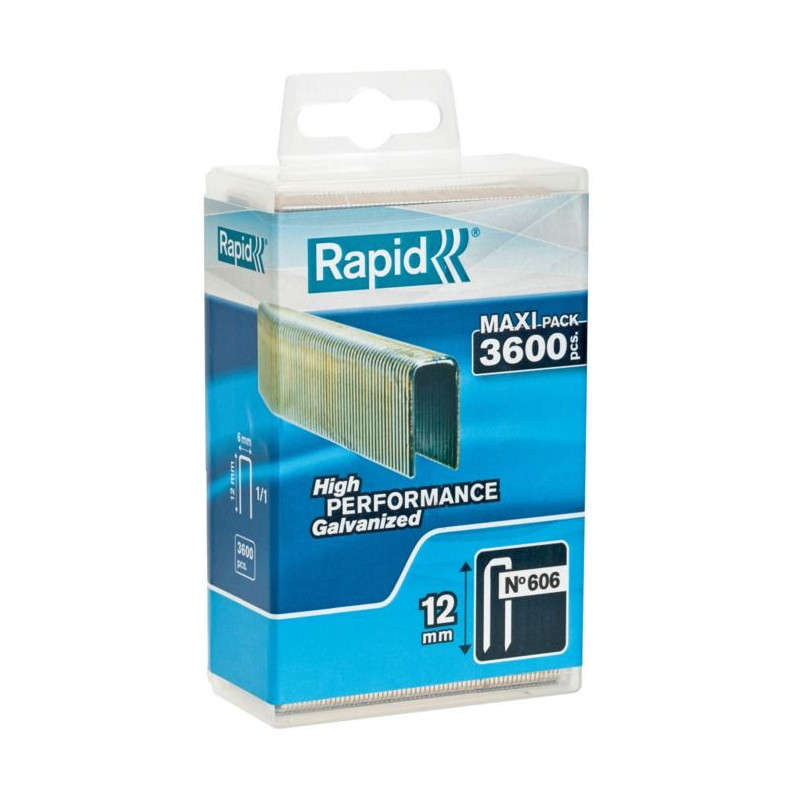 RAPID 3600 staples n ° 606 12mm galvanized