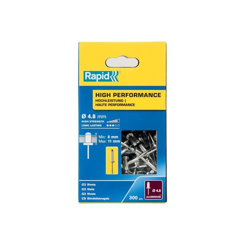 RAPID - Rivets - 4.8 x 14mm Alu ALU - Box of 300