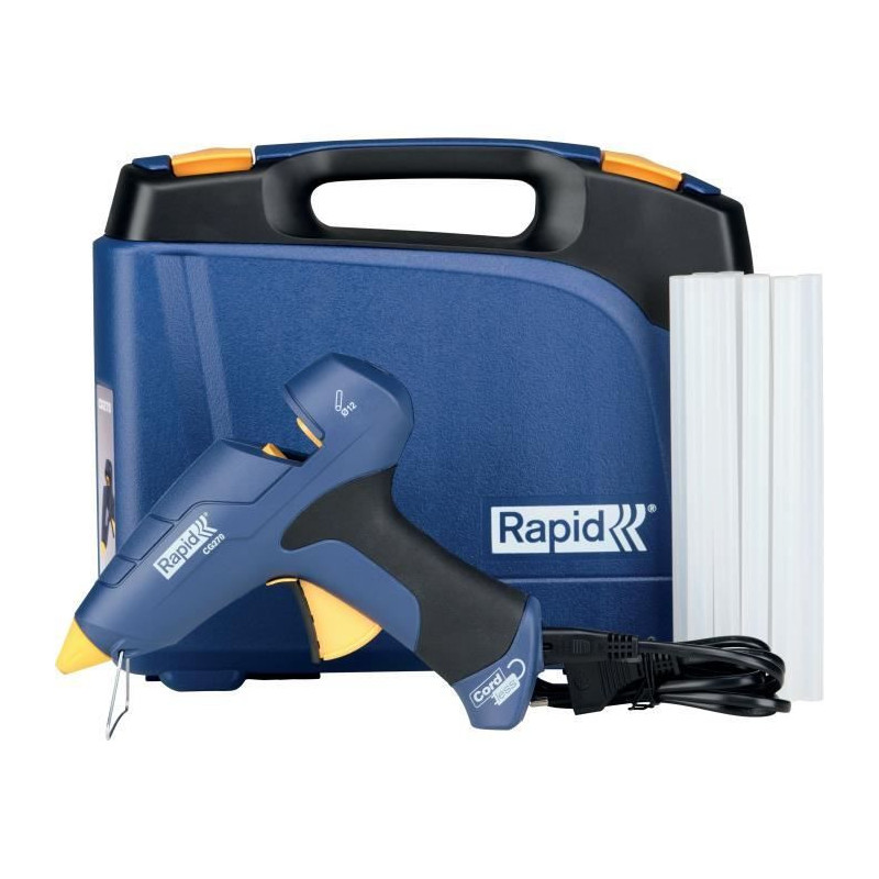 RAPID - CG270 glue gun - removable Box + glue 10 sticks