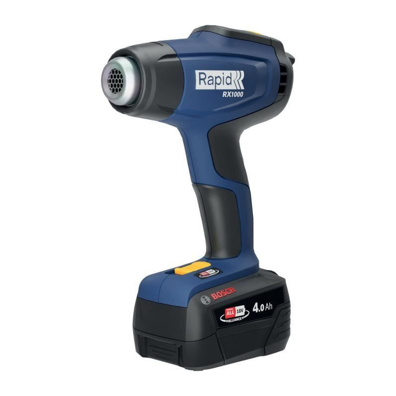 18V battery-powered hot air gun - RAPID - RX1000 - Case + 4.0Ah batter