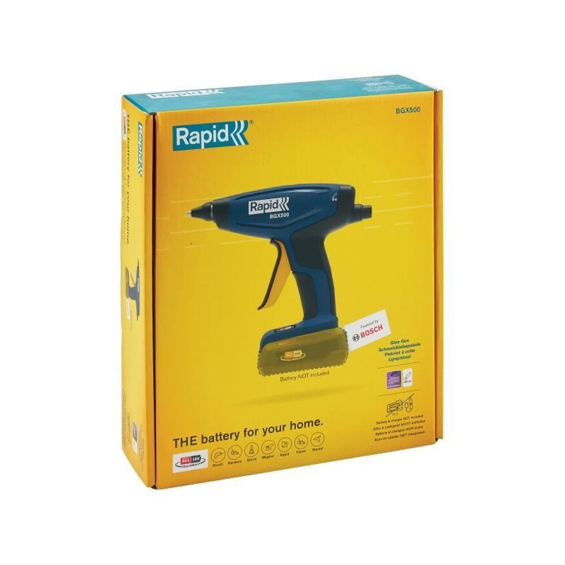 18V 900g/h battery-powered glue gun - RAPID - BGX500 - Box without bat