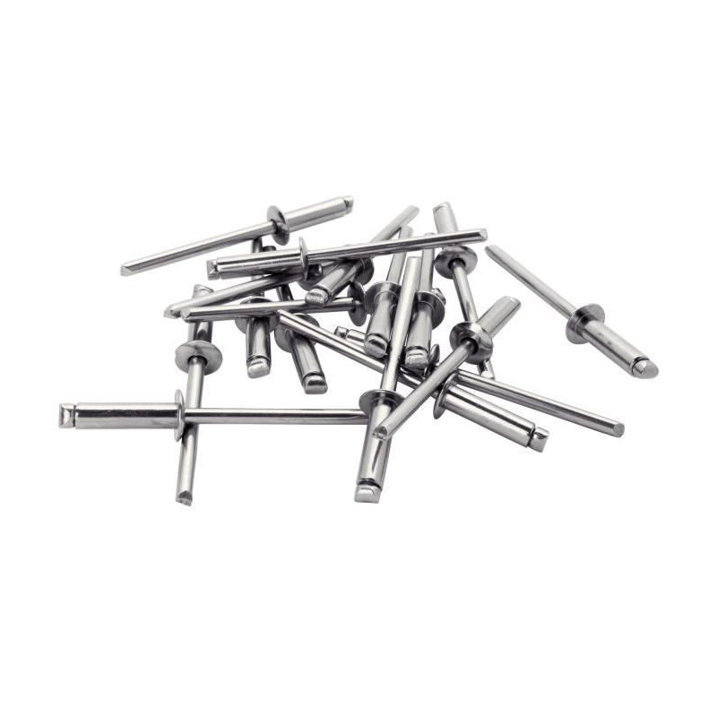 Rapid stainless steel rivets Ø4.8x10mm. Blister of 50 pcs