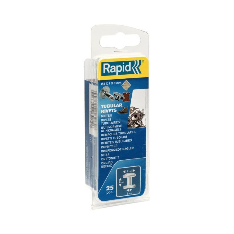 RAPID 25 tubular rivets 3x7mm