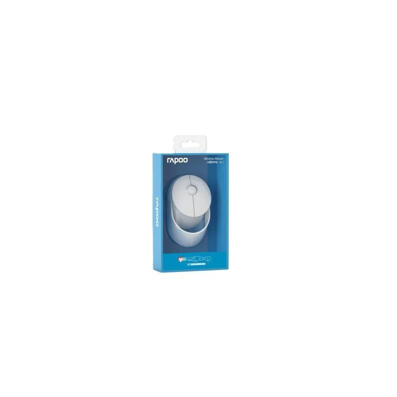 Wireless Mouse - Ralemo - Air 1 - White - Multimode 2.4GHz/Bluetooth -