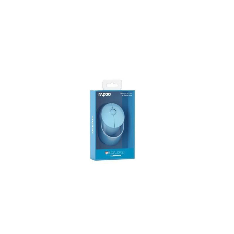 Wireless Mouse - RAPOO - RAMELO AIR 1 - Blue - Silent - Rechargeable -