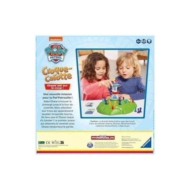 Carrot Crunch Paw Patrol, Fun Trail Game, Ages 4+, 22385, French Versi