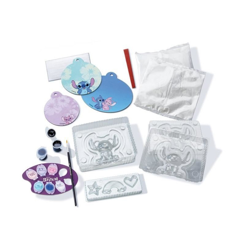 Be Creative Figurines Stitch, 5 objects to make in plaster, Relaxing a