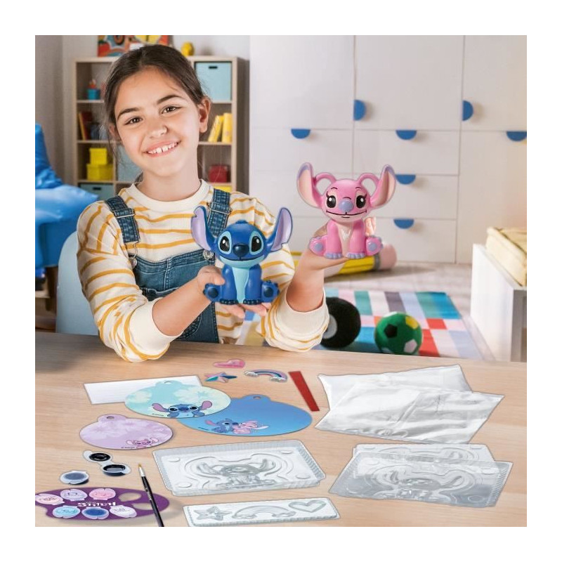Be Creative Figurines Stitch, 5 objects to make in plaster, Relaxing a