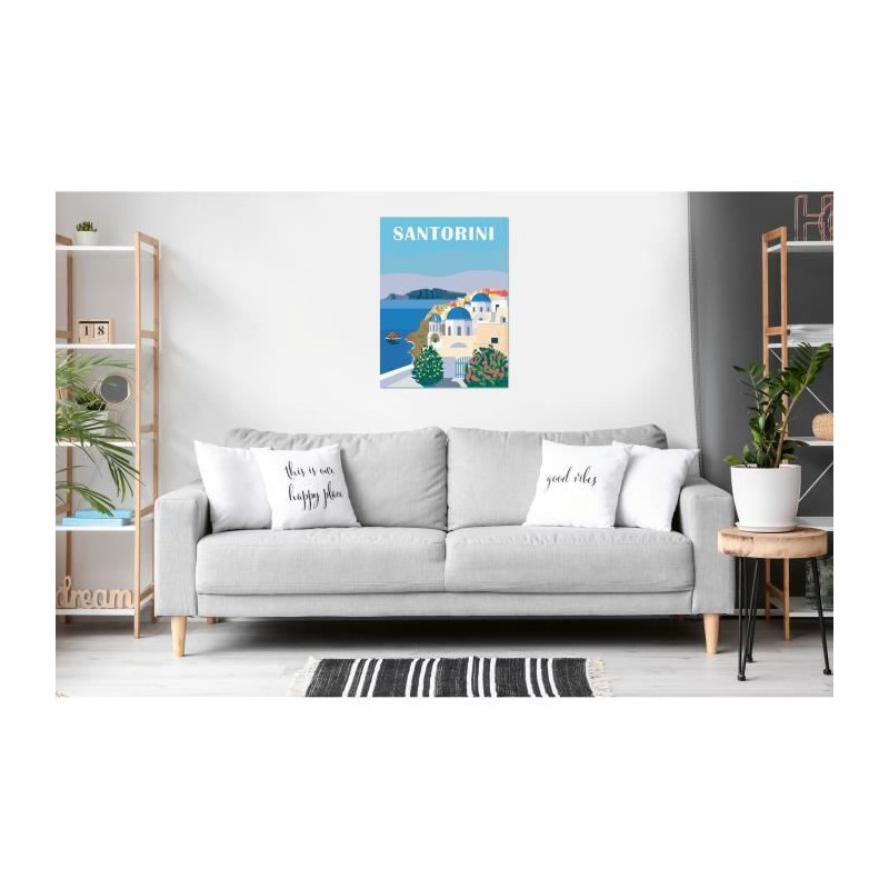 Ravensburger–CreArt Canvas 30x40 cm–Santorini–Paint by numbers