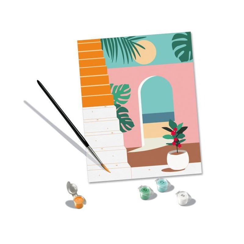 CreArt 24x30 cm Vacation Mode, Adult, Paint by Numbers, 25524, Ravensb
