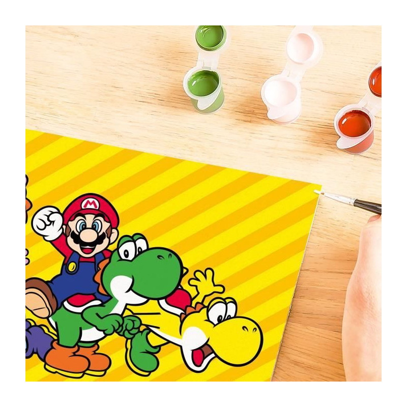 CreArt Kids 18x24cm Super Mario, Paint by Numbers Kit, Art Number, Age