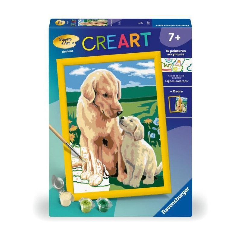 CreArt Kids 18x24cm Motherly Love, Paint by Numbers Kit, Art Number, A