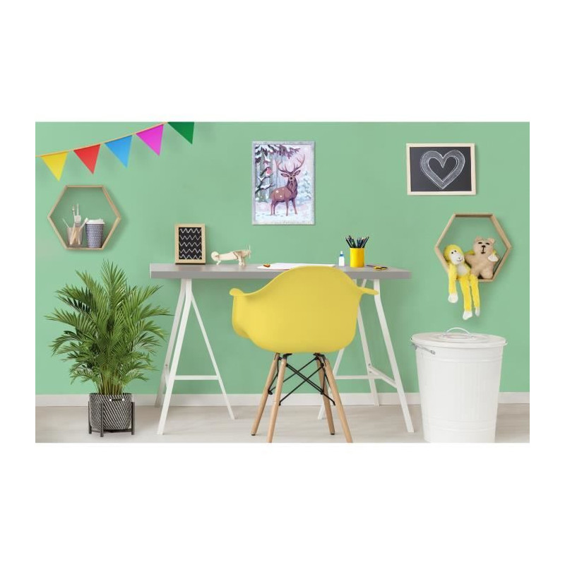 CreArt Kids 18x24cm Romantic Deer, Paint by Numbers Kit, Art Number, A