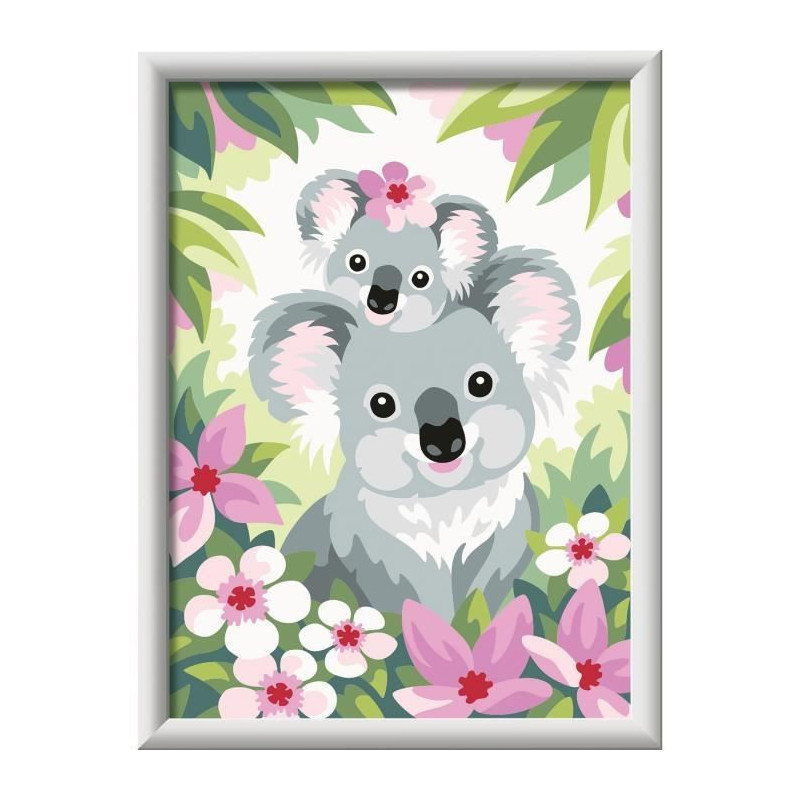 CreArt Kids 18x24cm Koala Mom and Baby, Paint by Numbers Kit, Art Numb