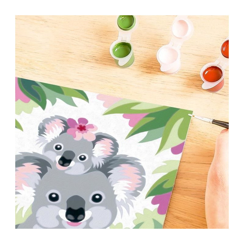 CreArt Kids 18x24cm Koala Mom and Baby, Paint by Numbers Kit, Art Numb