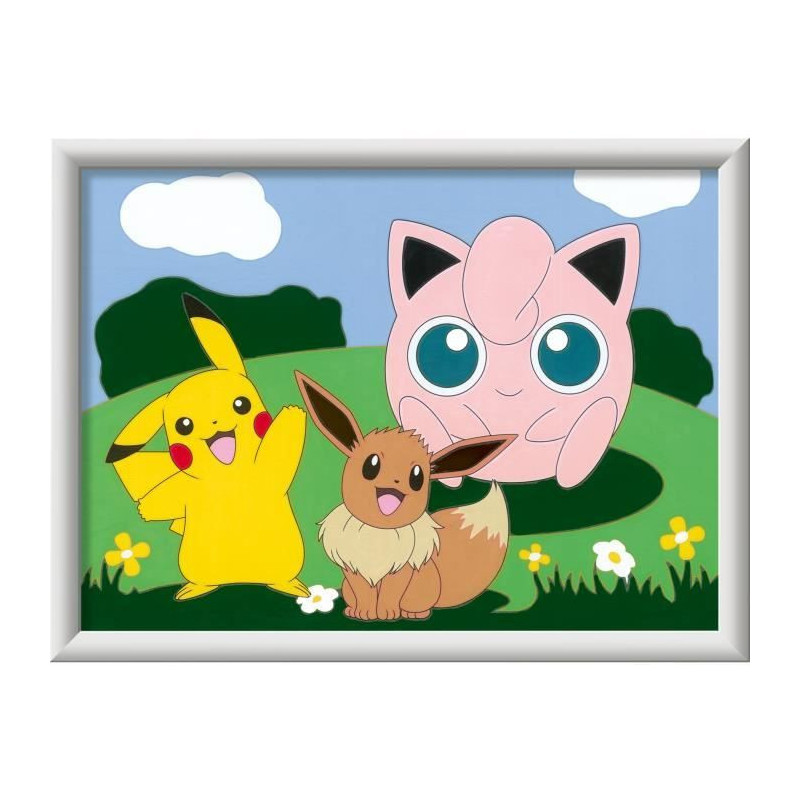 CreArt Kids 18x24cm Pokemon, Paint by Numbers Kit, Ages 7+, 25839, Rav
