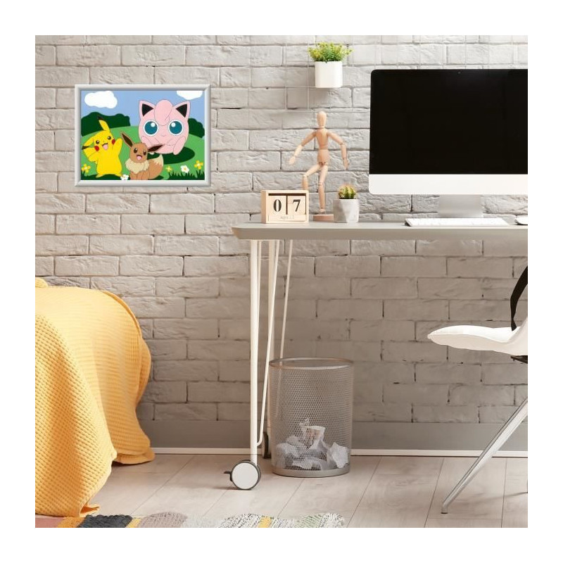 CreArt Kids 18x24cm Pokemon, Paint by Numbers Kit, Ages 7+, 25839, Rav