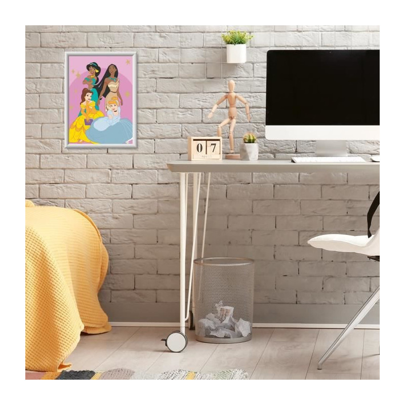 CreArt Kids 18x24cm Disney Princess, Paint by Numbers Kit, Ages 7+, 25