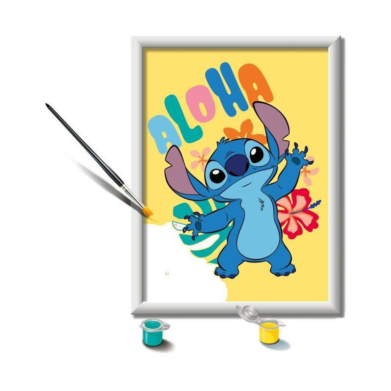 CreArt Kids 18x24cm Stitch, Paint by Numbers Kit, Ages 7+, 25844, Rave