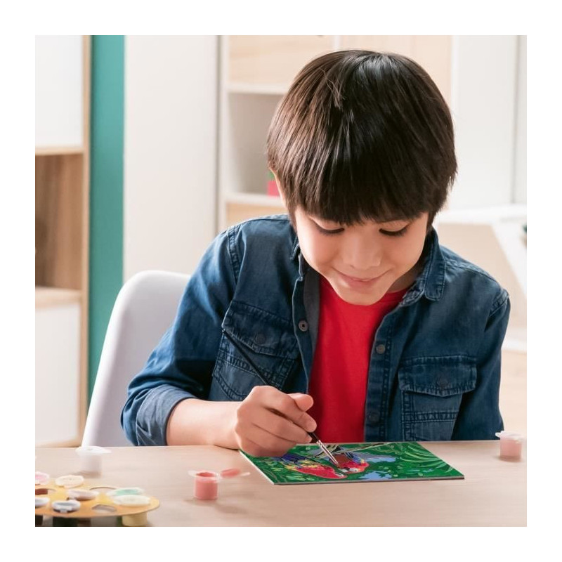 CreArt Kids 31x21cm Parrots, Paint by Numbers Kit, Ages 7+, 25854, Rav