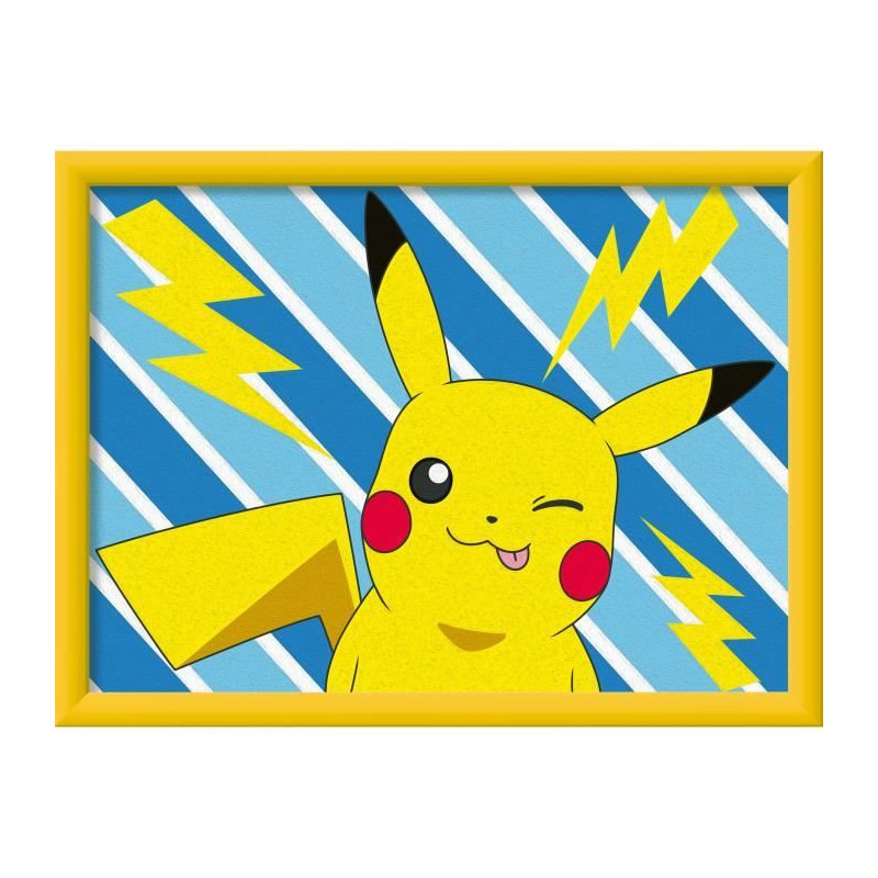 CreArt Kids 18x24cm Pikachu Lightning Bolt, Paint by Numbers Kit, Ages