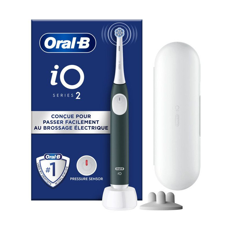Electric Toothbrush - ORAL B - iO2 Series - Forest Green + Travel Case