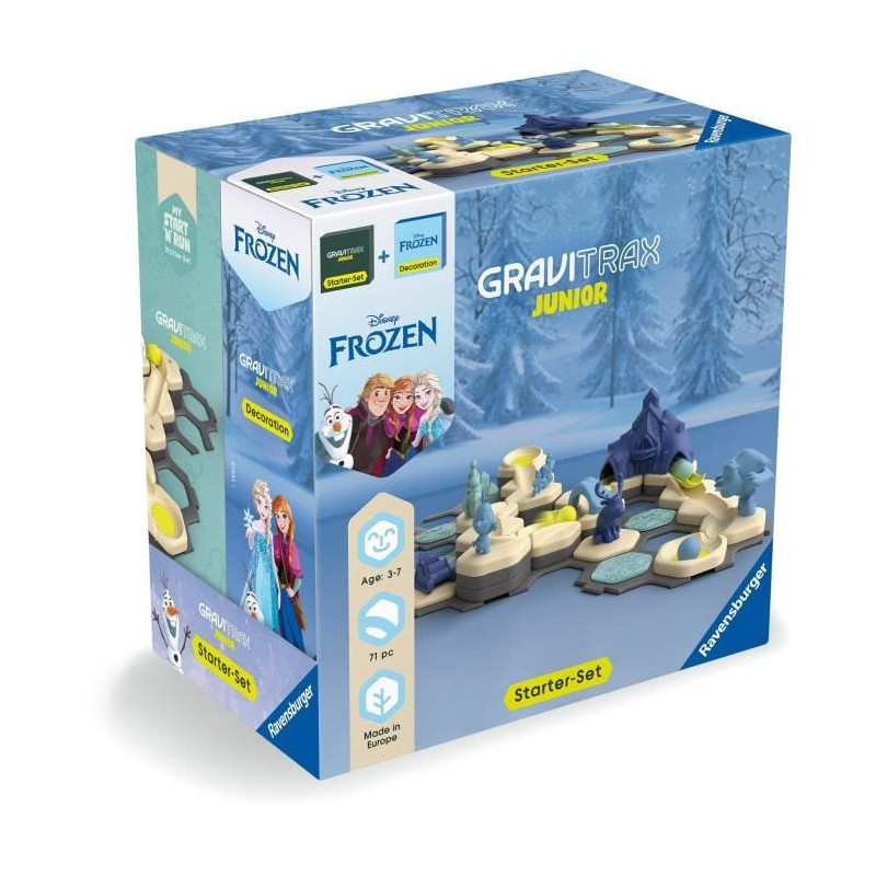 Ravensburger-Gravitrax Junior Starter Set Frozen-STEM Building Game-Ma