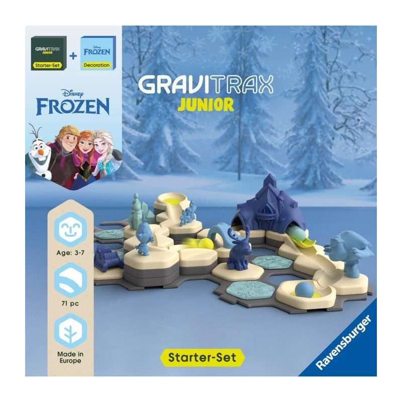 Ravensburger-Gravitrax Junior Starter Set Frozen-STEM Building Game-Ma