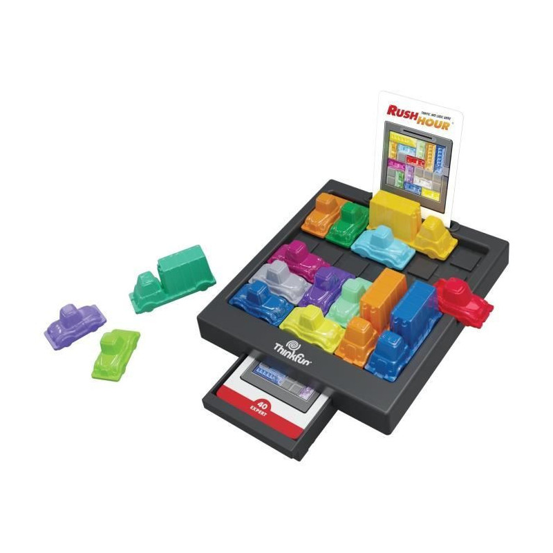 ThinkFun Rush Hou- Logic game-Puzzle-Traffic jam-40 challenges 4 level