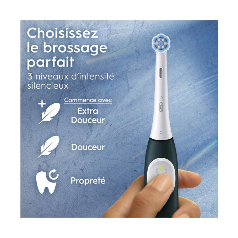 Electric Toothbrush - ORAL B - iO2 Series - Forest Green + Travel Case