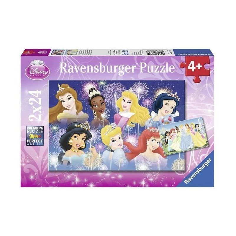 DISNEY PRINCESS Puzzle assembled princesses 2x24pcs