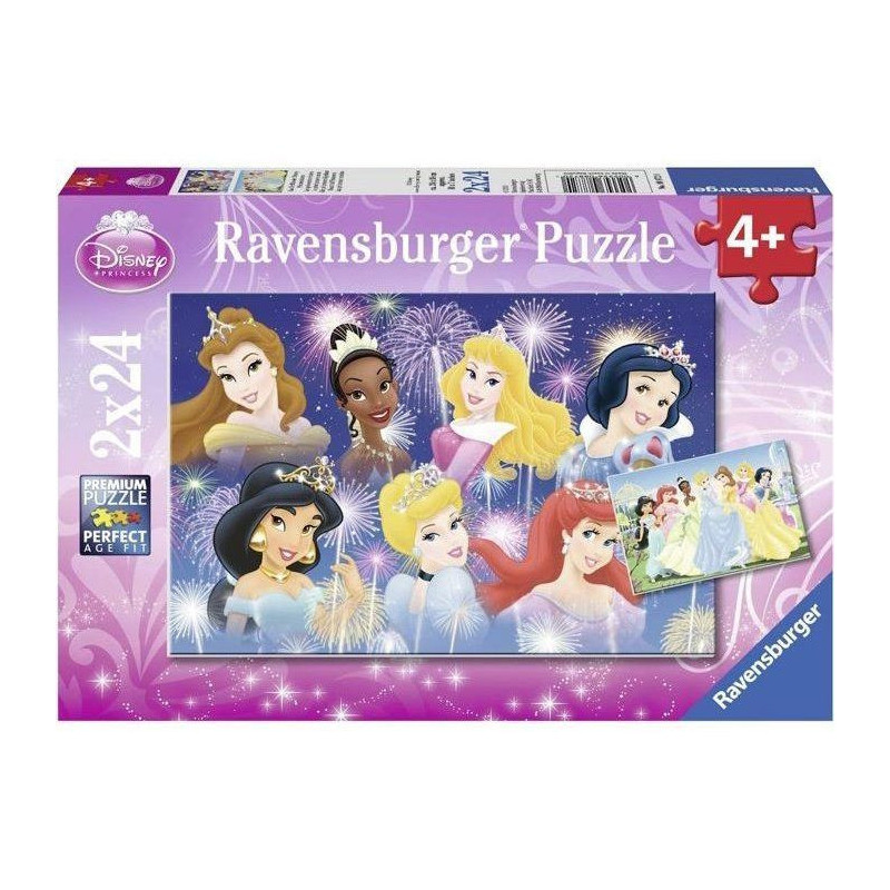 DISNEY PRINCESS Puzzle assembled princesses 2x24pcs