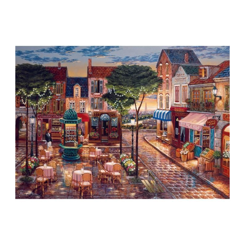 Puzzle 1000 pieces Paris in painting, Adults & children from 14 years