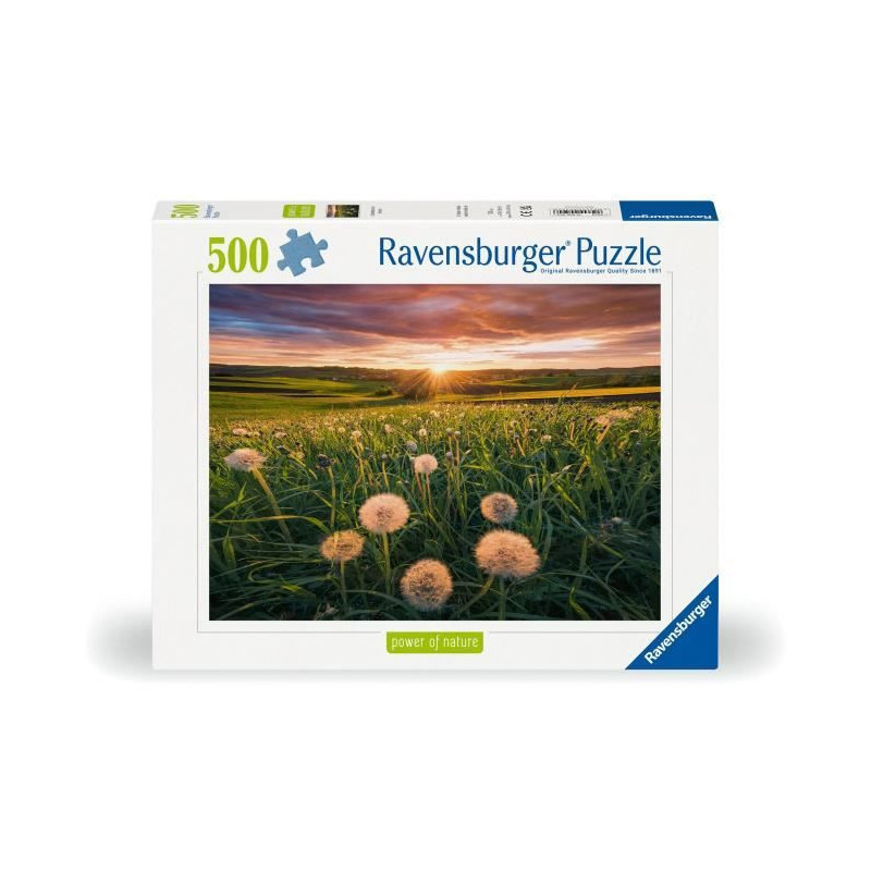 Puzzle 500 pieces Dandelions at dusk, Ages 12 and up, Premium quality