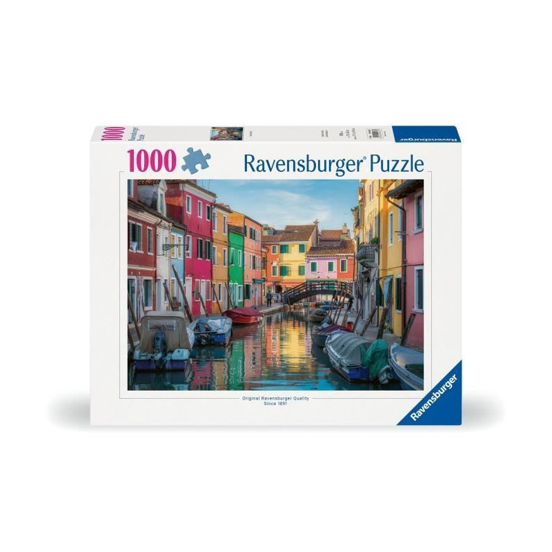 Ravensburger - 1000 Piece Puzzle - Burano, Italy - Adults & Kids Ages