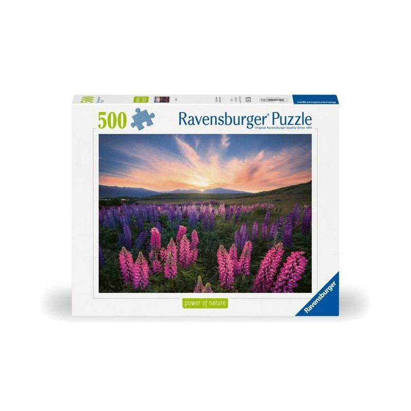 Puzzle 500 pieces Lupins (Nature edition), Ages 12 and up, High qualit