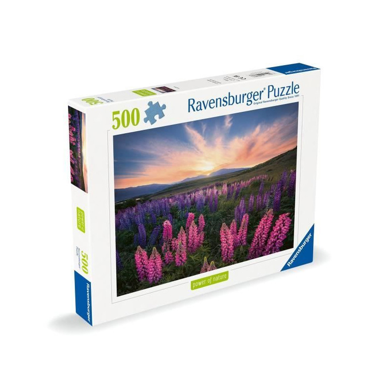 Puzzle 500 pieces Lupins (Nature edition), Ages 12 and up, High qualit