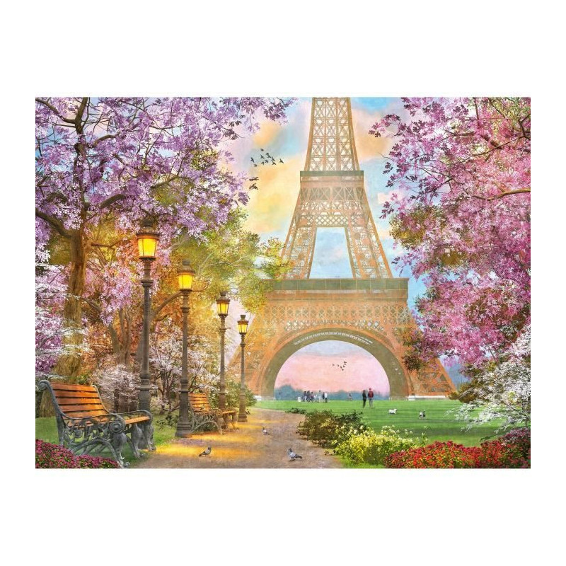 Puzzle 1500 pieces Love in Paris, Adults & Children from 14 years old,
