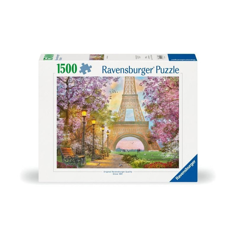 Puzzle 1500 pieces Love in Paris, Adults & Children from 14 years old,