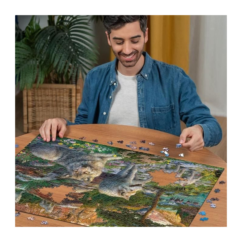 Puzzle 1500 pieces Wolves in Spring, Adults & Children from 14 years o