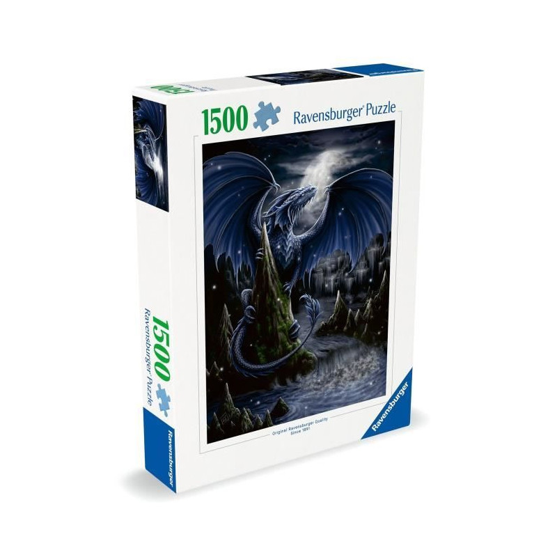 Ravensburger - Puzzle 1500 pieces - The blue dragon - Adults & childre