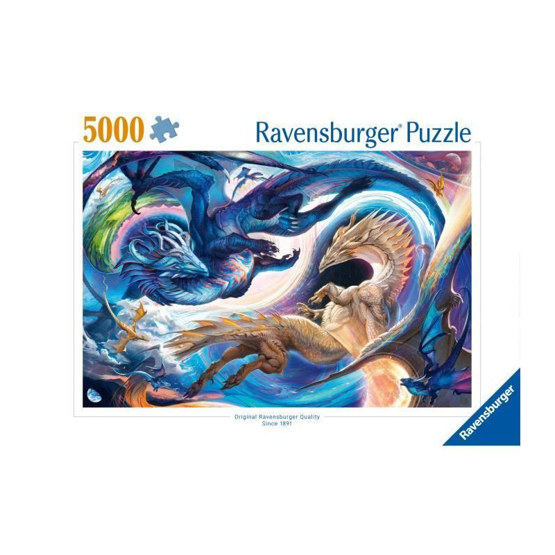 5000-piece puzzle: Dragon by day and night, Ages 14 and up, Dragons, 1