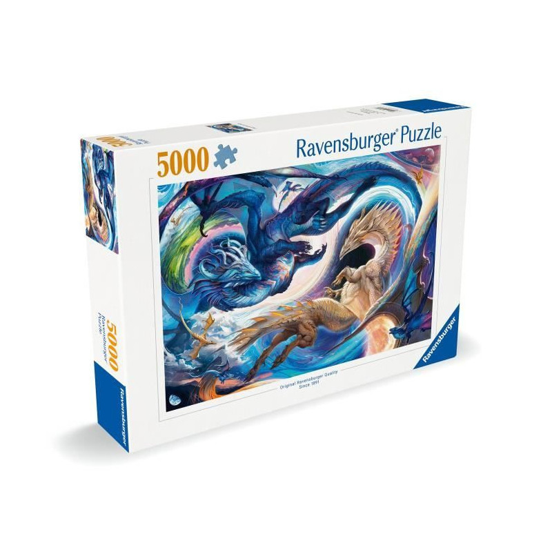 5000-piece puzzle: Dragon by day and night, Ages 14 and up, Dragons, 1