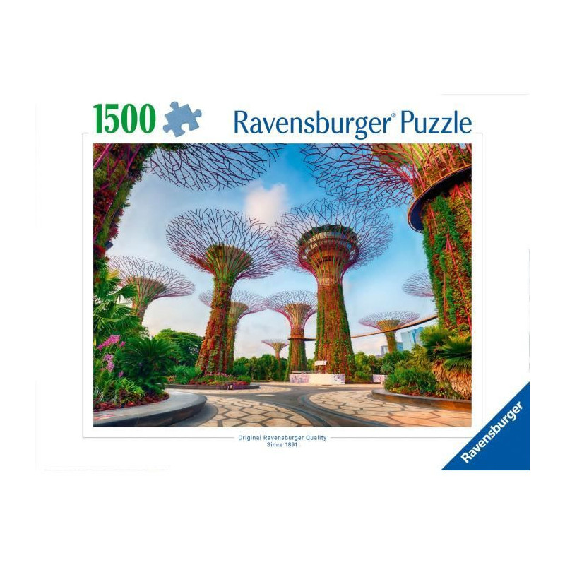 1500 Piece Puzzle Garden by the Bay Singapore, Ages 14+, Premium Puzzl