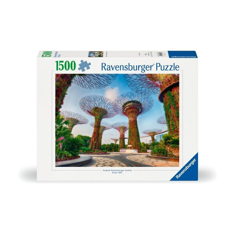 1500 Piece Puzzle Garden by the Bay Singapore, Ages 14+, Premium Puzzl