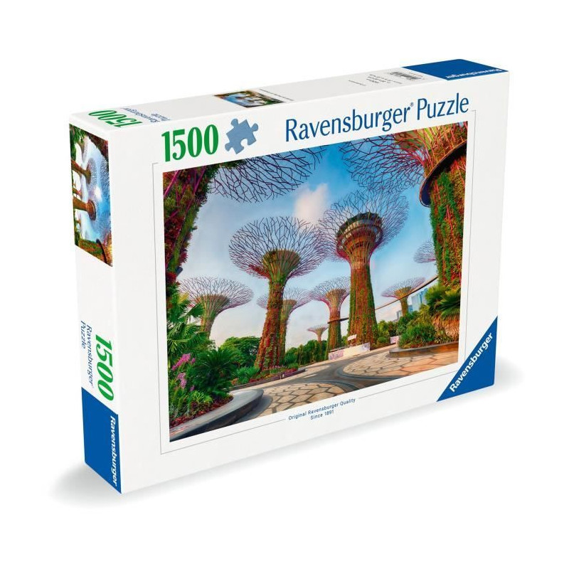 1500 Piece Puzzle Garden by the Bay Singapore, Ages 14+, Premium Puzzl